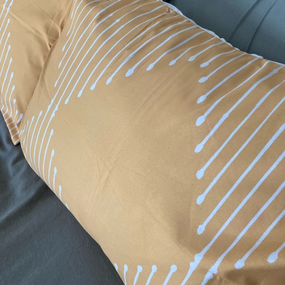 Society 6 | Set of 2 yellow marigold standard pillowcases, graphic moder… - Picture 4 of 9